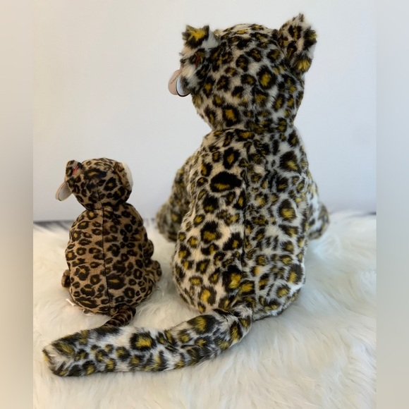 Ty(29) Spotted Leopard Plush Duo “Sneaky” - Picture 12 of 14